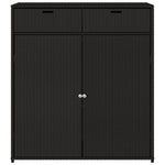 Putekasse Svart 105X55X113 Cm Polyrotting