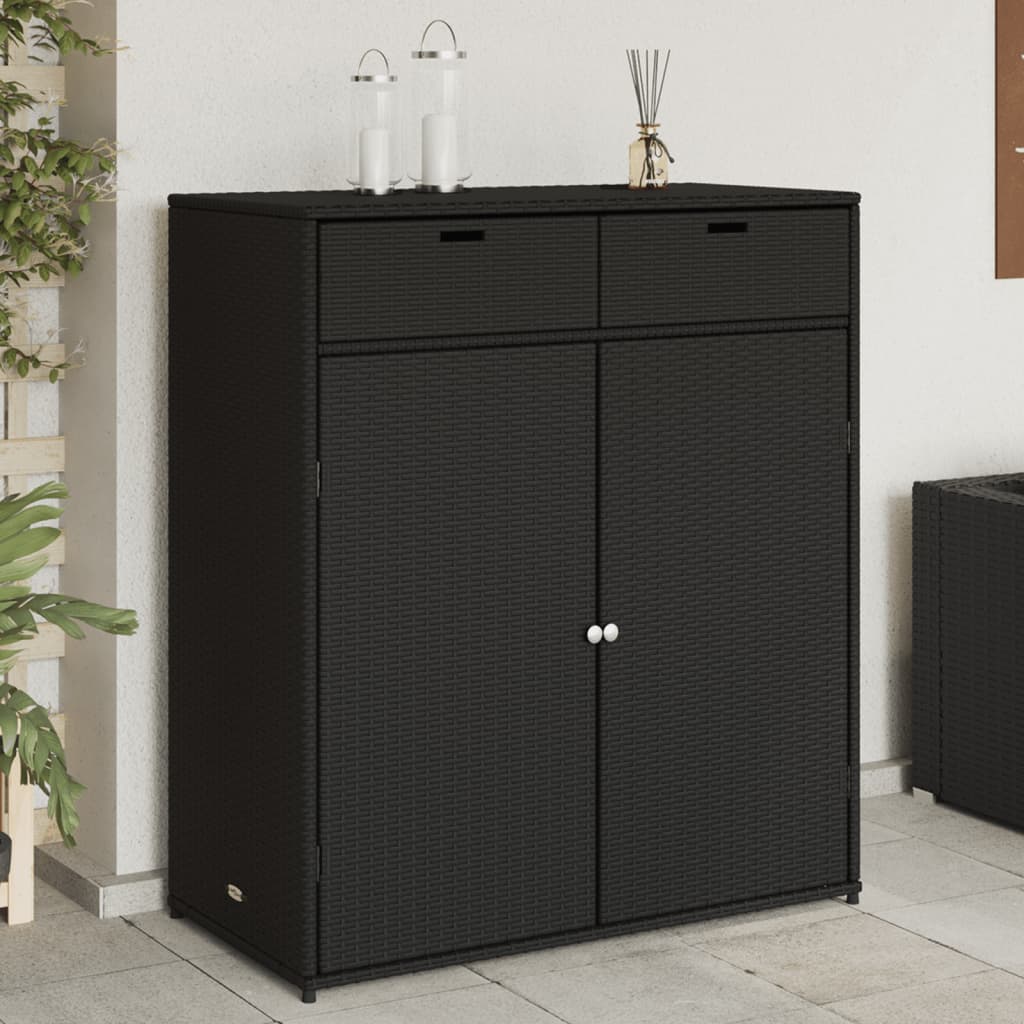 Putekasse Svart 105X55X113 Cm Polyrotting