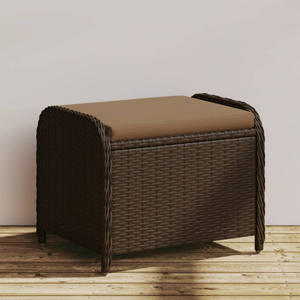 Hagekrakk Med Pute Brun 58X46X46 Cm Polyrotting