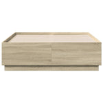 Sengeramme Med Led-Lys Sonoma Eik 120X190 Cm Konstruert Tre