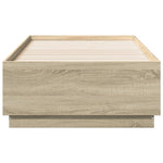 Sengeramme Med Led-Lys Sonoma Eik 90X190 Cm Konstruert Tre