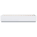 Sengeramme Hvit 100X200 Cm Konstruert Tre