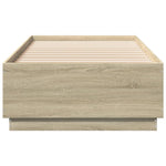 Sengeramme Sonoma Eik 90X200 Cm Konstruert Tre