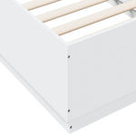 Sengeramme Hvit 90X190 Cm Konstruert Tre