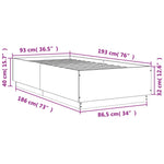Sengeramme Sonoma Eik 90X190 Cm Konstruert Tre
