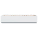 Sengeramme Hvit 75X190 Cm Konstruert Tre