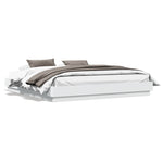 Sengeramme Med Led-Lys Hvit 200X200 Cm
