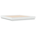 Sengeramme Med Led-Lys Hvit 200X200 Cm