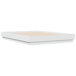 Sengeramme Med Led-Lys Hvit 160X200 Cm