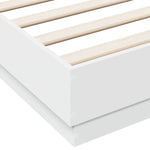 Sengeramme Med Led-Lys Hvit 160X200 Cm