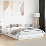 Sengeramme Med Led-Lys Hvit 150X200 Cm