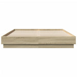 Sengeramme Med Led-Lys Sonoma Eik 150X200 Cm