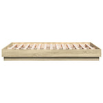 Sengeramme Med Led-Lys Sonoma Eik 135X190 Cm
