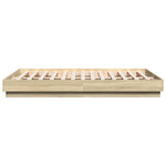Sengeramme Sonoma Eik 160X200 Cm Konstruert Tre