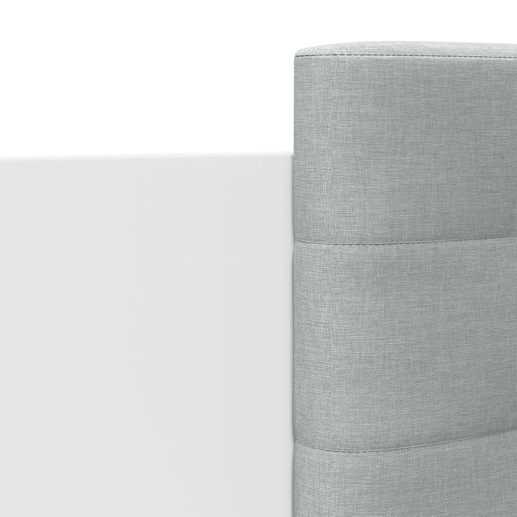 Sengeramme Med Hodegavl Hvit 100X200 Cm Konstruert Tre