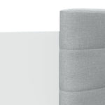 Sengeramme Med Hodegavl Og Led-Lys Hvit 180X200 Cm