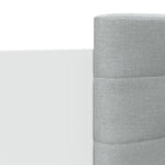 Sengeramme Med Sengegavl Og Led-Lys Hvit 150X200 Cm
