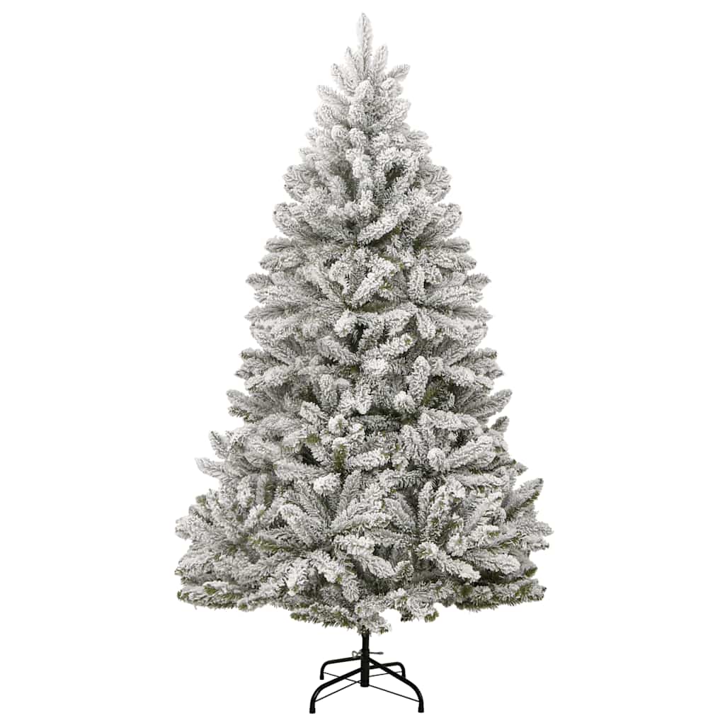 Kunstig Hengslet Juletre Med 300 Led Og Kulesett 240 Cm