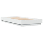 Sengeramme Med Led-Lys Hvit 100X200 Cm