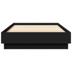Sengeramme Med Led-Lys Svart 100X200 Cm