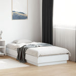 Sengeramme Med Led-Lys Hvit 90X190 Cm