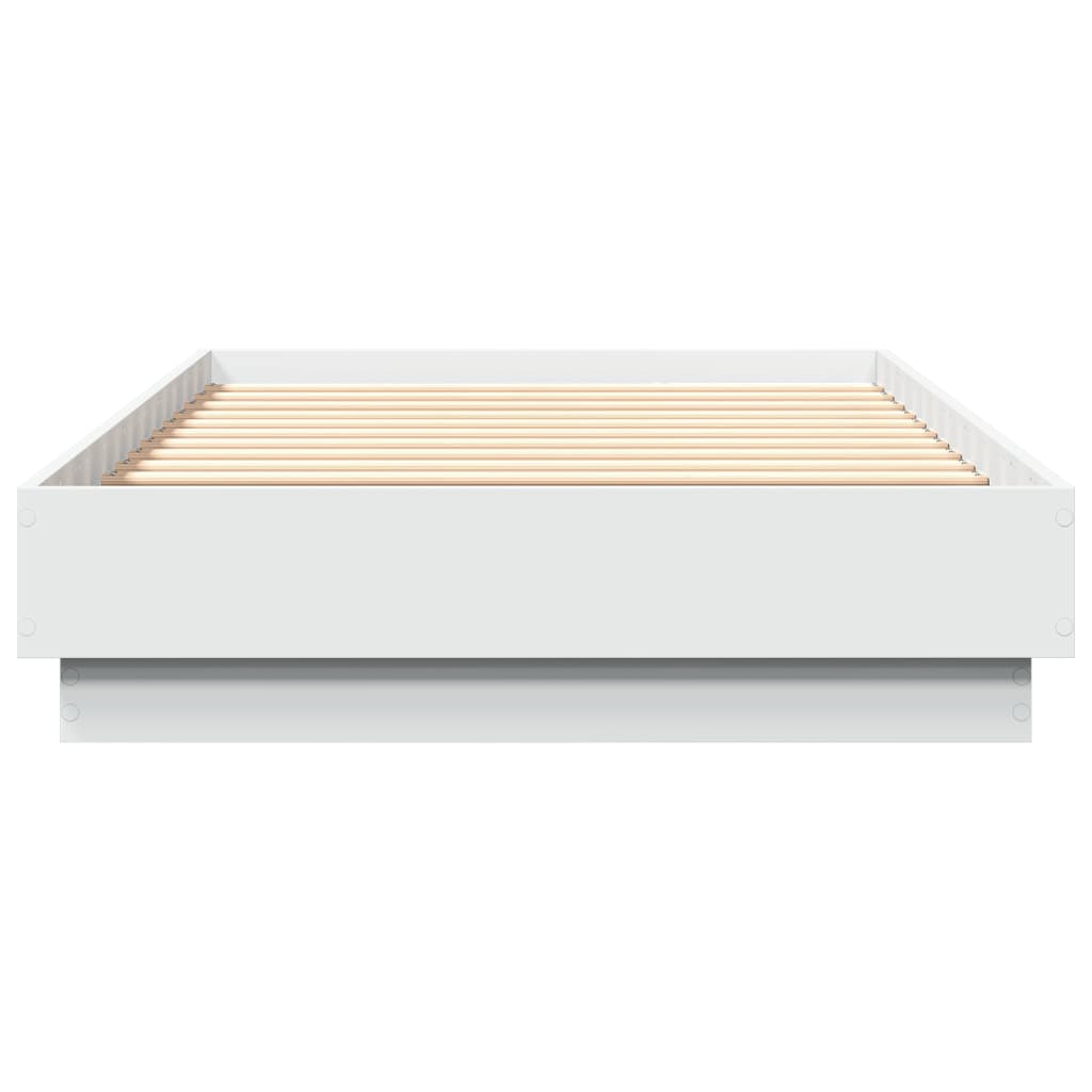 Sengeramme Med Led-Lys Hvit 90X190 Cm