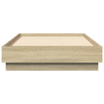 Sengeramme Med Led-Lys Sonoma Eik 90X190 Cm