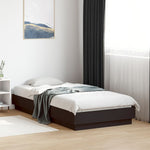 Sengeramme Med Led-Lys Svart 75X190 Cm