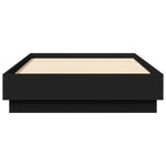 Sengeramme Med Led-Lys Svart 75X190 Cm