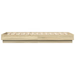 Sengeramme Med Led-Lys Sonoma Eik 75X190 Cm