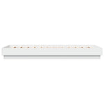 Sengeramme Hvit 100X200 Cm Konstruert Tre