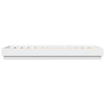 Sengeramme Hvit 90X200 Cm Konstruert Tre