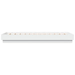 Sengeramme Hvit 75X190 Cm Konstruert Tre