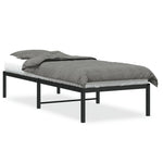 Sengeramme I Metall Svart 75X190 Cm