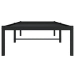 Sengeramme I Metall Svart 75X190 Cm