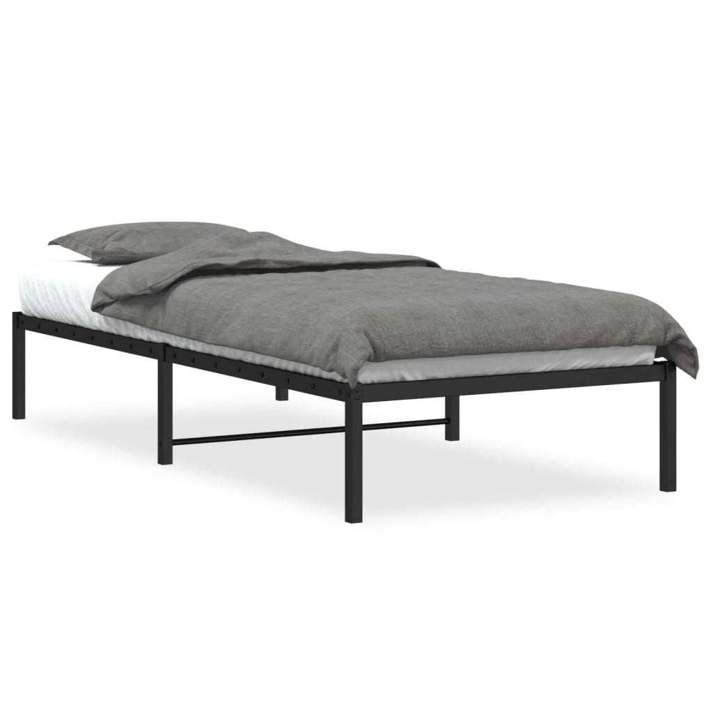 Sengeramme Svart Metall 90X200 Cm