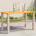 Hagebord Beige 70X38X42 Cm Polyrotting Og Akasie