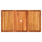 Hagebord Beige 140X80X75 Cm Polyrotting Og Akasie