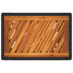 Hagebord Med Treplate Svart 60X40X75 Cm Polyrotting