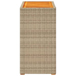 Hagebord Med Treplate Beige 60X40X75 Cm Polyrotting