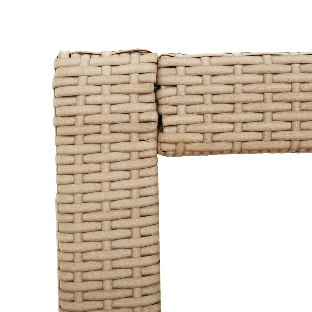 Hagebord Med Treplate Beige 60X40X75 Cm Polyrotting