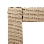 Hagebord Med Treplate Beige 60X40X75 Cm Polyrotting