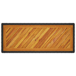 Hagebord Med Treplate Svart 100X40X75 Cm Polyrotting