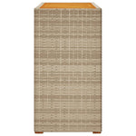Hagebord Med Treplate Beige 100X40X75 Cm Polyrotting