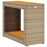 Hagebord Med Treplate Beige 100X40X75 Cm Polyrotting