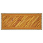 Hagebord Med Treplate Beige 100X40X75 Cm Polyrotting