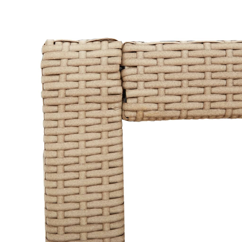 Hagebord Med Treplate Beige 100X40X75 Cm Polyrotting