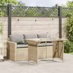 Hagespisegruppe Med Puter 2 Deler Beige Polyrotting