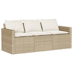 Hagespisegruppe Med Puter 2 Deler Beige Polyrotting
