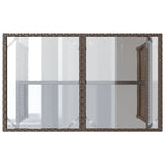 Hagebord Med Glassplate Brun 110X68X70 Cm Polyrotting